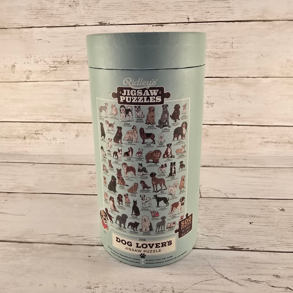 Ridley's Games Dog Lover's Jigsaw Puzzle 500 Pieces Illustrated Dog Breeds